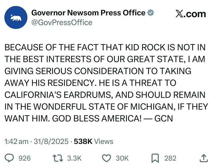 Kid Rock Gets Trolled, And It's Classic