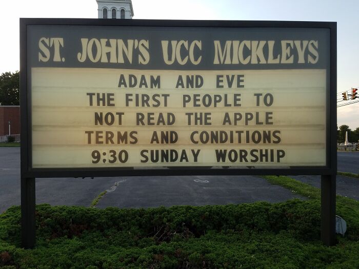 Apple Terms and Church Conditions