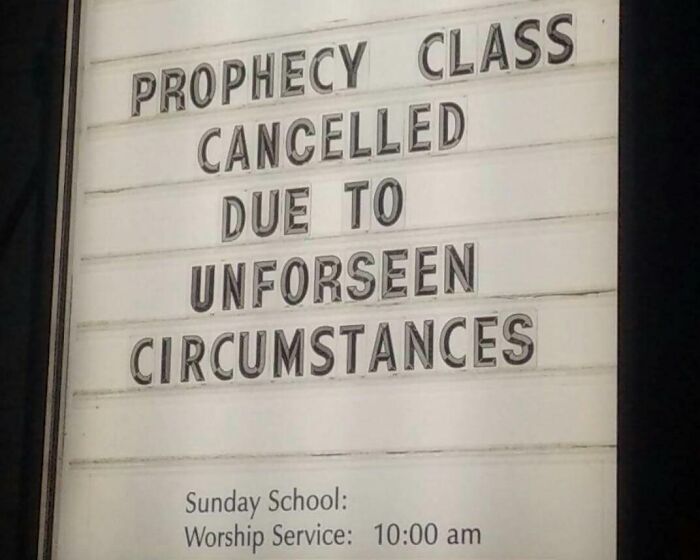 Church Sign from My Town