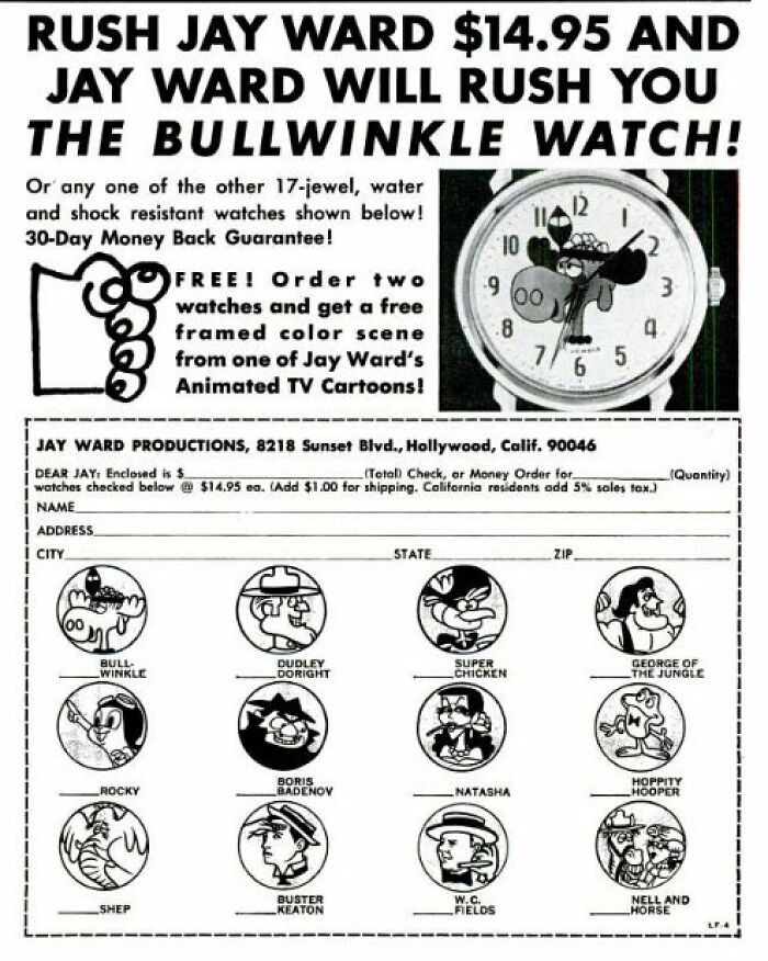 1971 - The Bullwinkle Watch: Cartoon Timekeeper