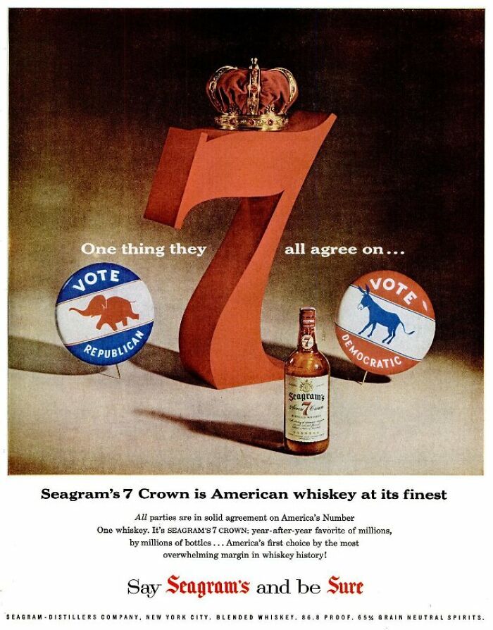 1956 - Seagram’s 7 Crown: Old-Timey Spirit