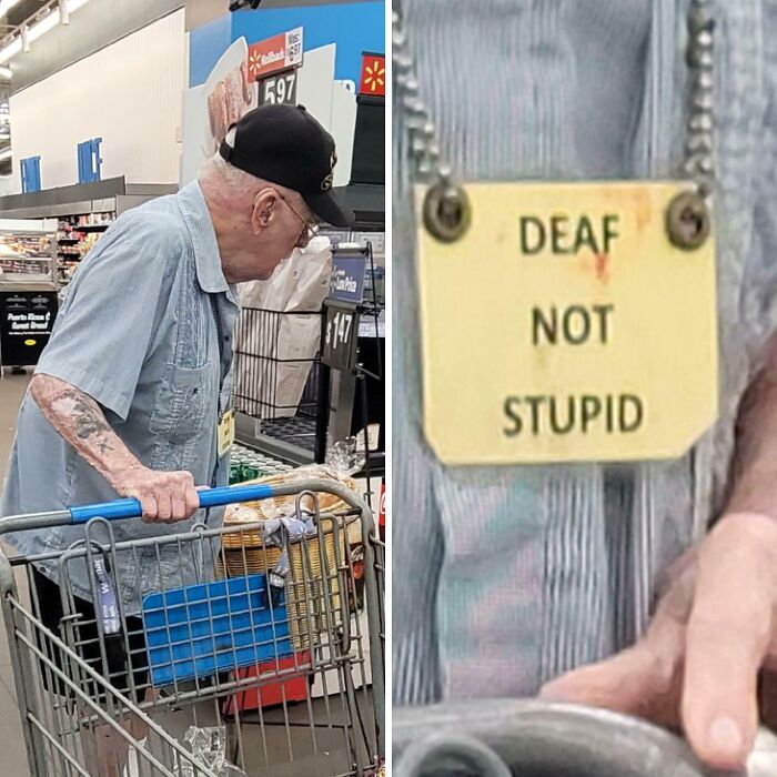 Old Dude At Walmart With The Funniest Necklace Ever