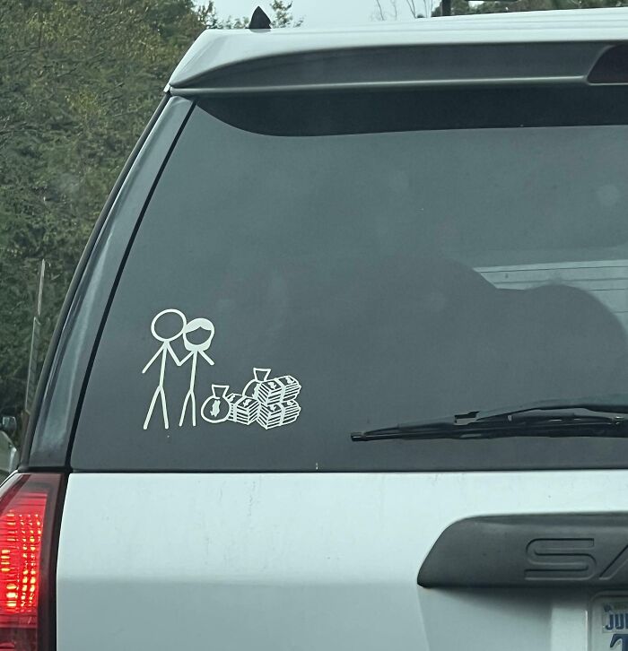 Cutest Car Sticker Family Ever Spotted