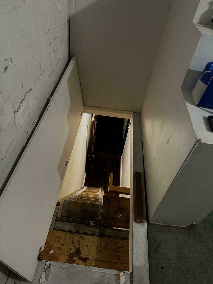 The Narrow Hallway Viewed from the Creepy Attic