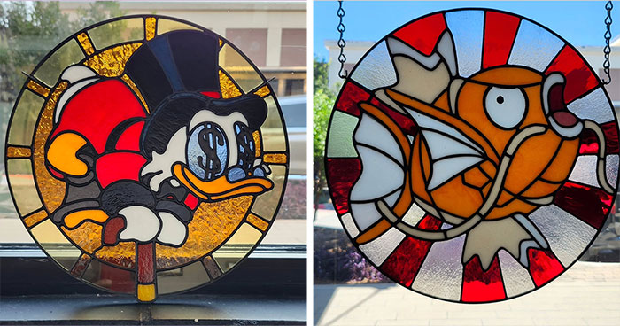 Wait Till You See These Childhood Icons Glowing In Stained Glass!