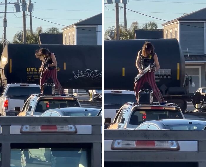 Check Out This Weird Little Crowd At The Train Tracks