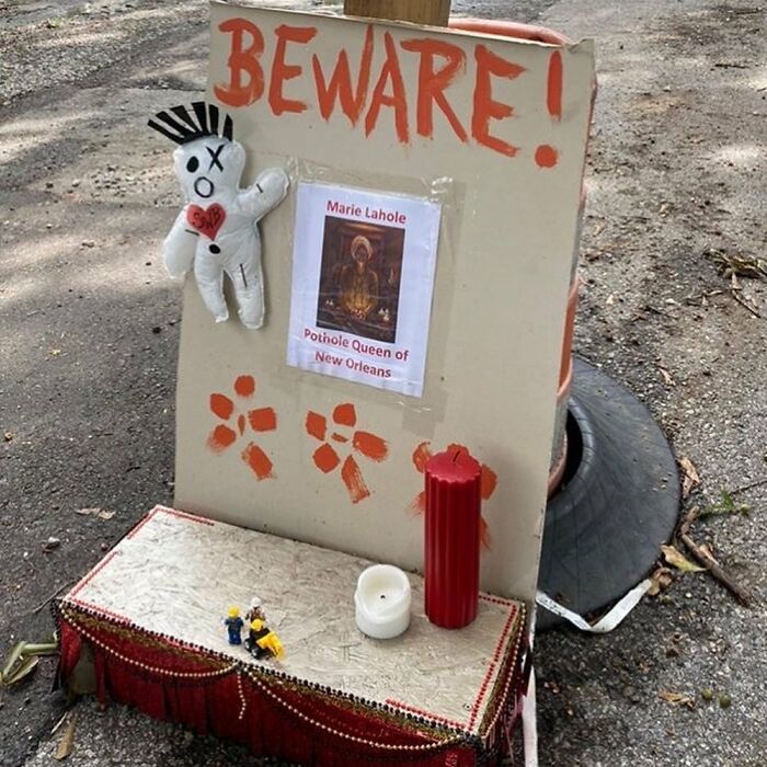 This Pothole Got Its Own Shrine