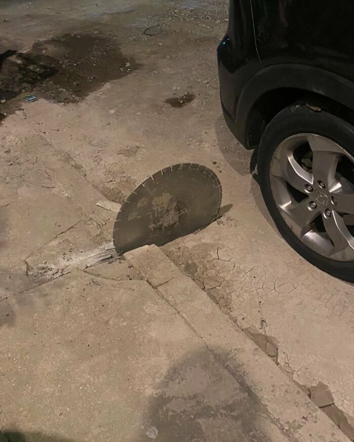 When Someone Left A Saw Blade In The Street and Chaos Ensued