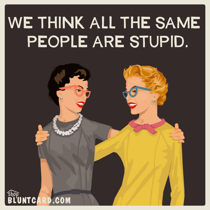 29 Vintage-Style Cards That Look Cute Until the Dark Humor Sneaks Up on You