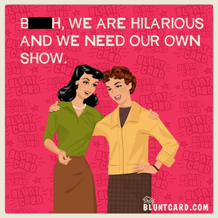 29 Vintage-Style Cards That Look Cute Until the Dark Humor Sneaks Up on You