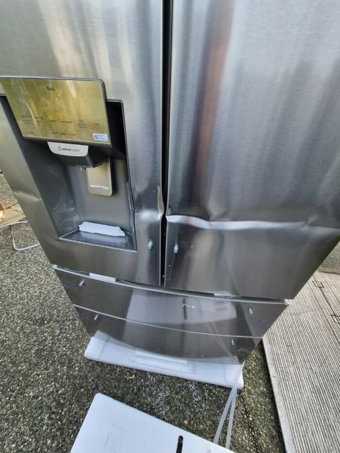 Fridge Delivered But… Wait, What Happened Here?