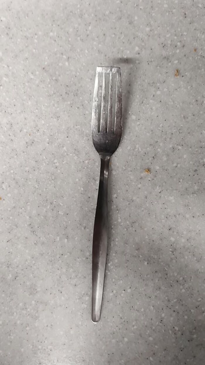 Fork Stamp Fail At Work Canteen