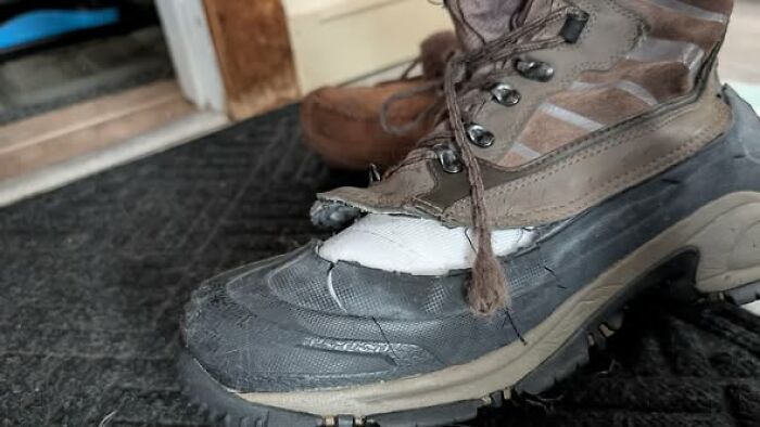 Boot Explosion After First Big Snow