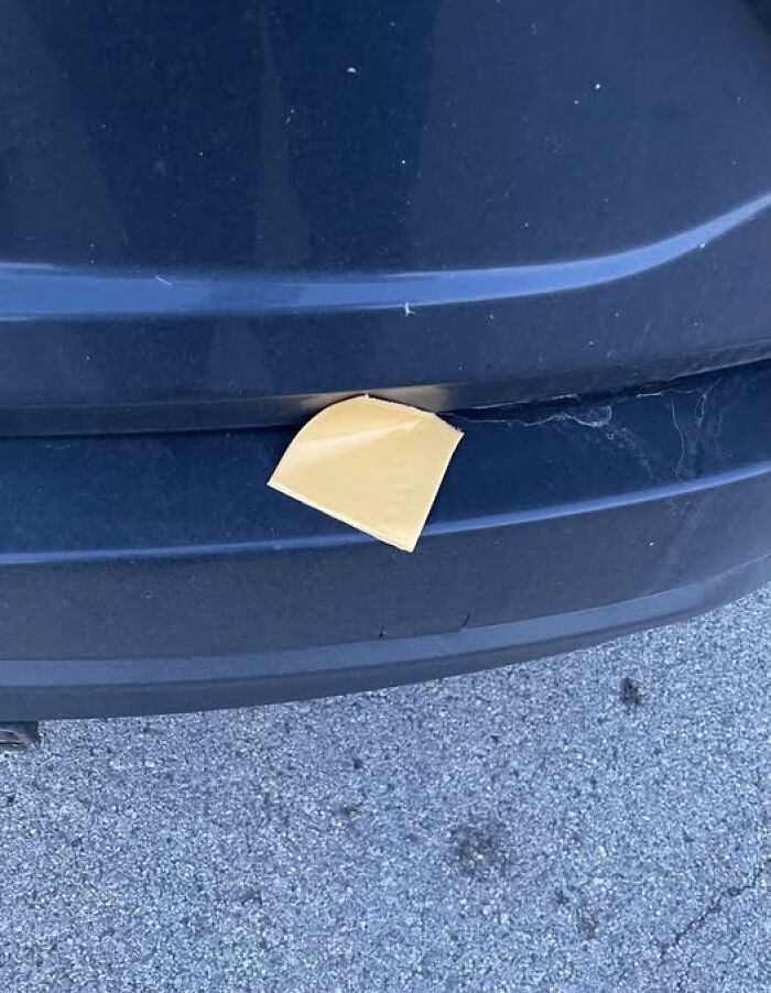 Random Cheese Piece Left On My Car—Why?