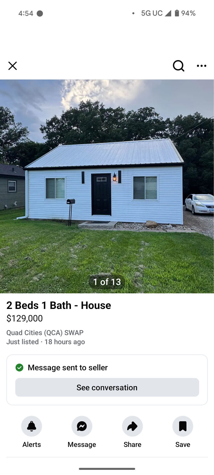 Tiny 624 Sq Ft 'Cracker Box' Sold for $43K. Oof.