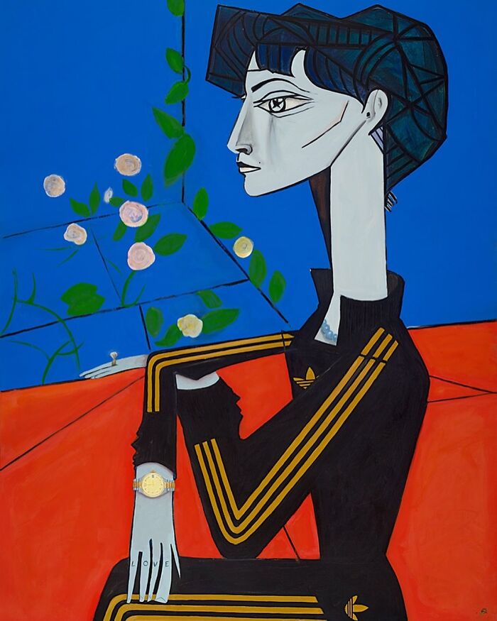 “Jacqueline With Flowers”