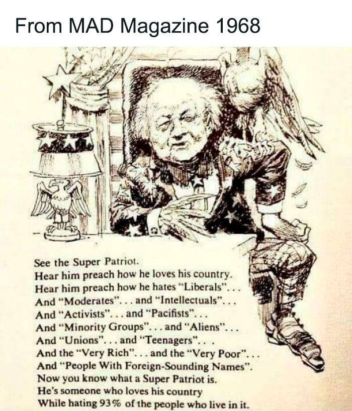 1968 Mad Magazine's 'Super Patriot' Article (Still Hits!)
