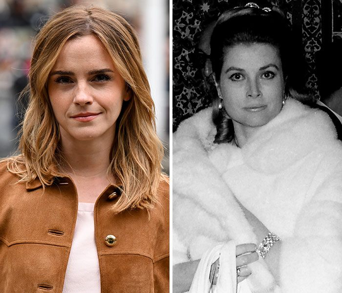 Emma Watson (2025) & Grace Kelly (1964) – 35yo