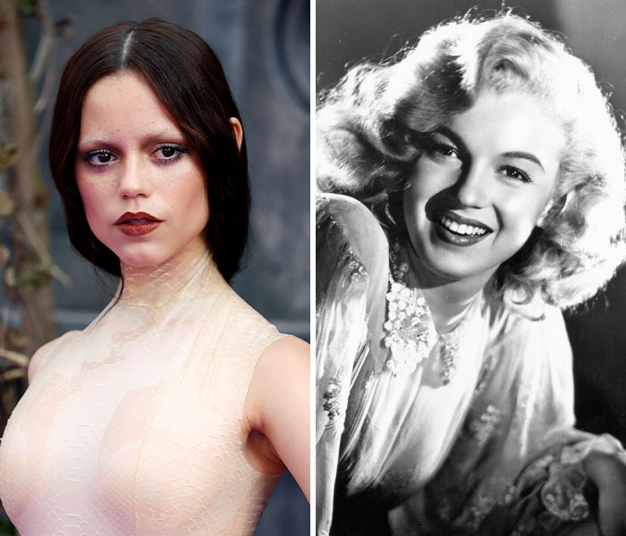 Jenna Ortega (2025) & Marilyn Monroe (1949) - 23yo