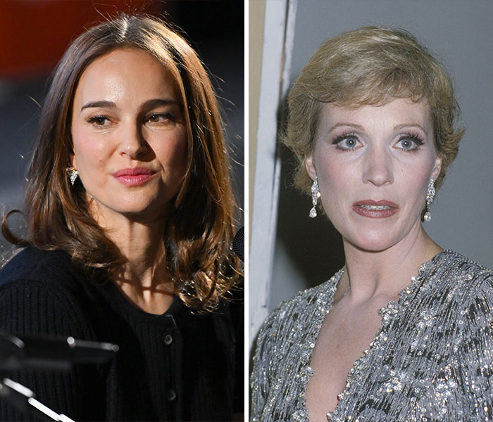 Natalie Portman (2025) & Julie Andrews (1979) – 44yo