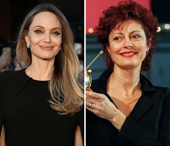 Angelina Jolie (2025) & Susan Sarandon (1996) – 50yo