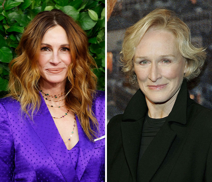 Julia Roberts (2025) & Glenn Close (2005) – 58yo