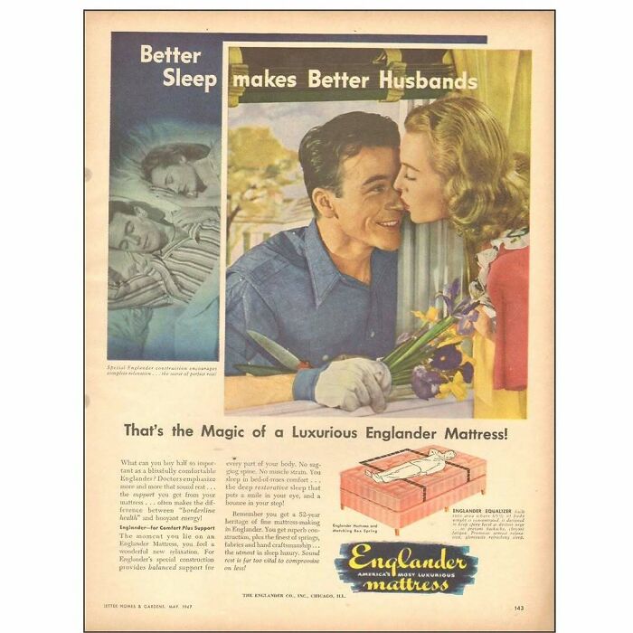 Sleep Good, Husbands! Englander Mattresses Promise A Nicer You To Your Wife