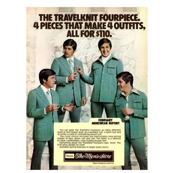 Sears Travelknit Suit: One Suit To Rule The World (and It’s Green and Doubleknit)