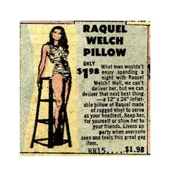 Who Needs Raquel Welch When You’ve Got This Rugged Vinyl Pillow To Rest Your Head?
