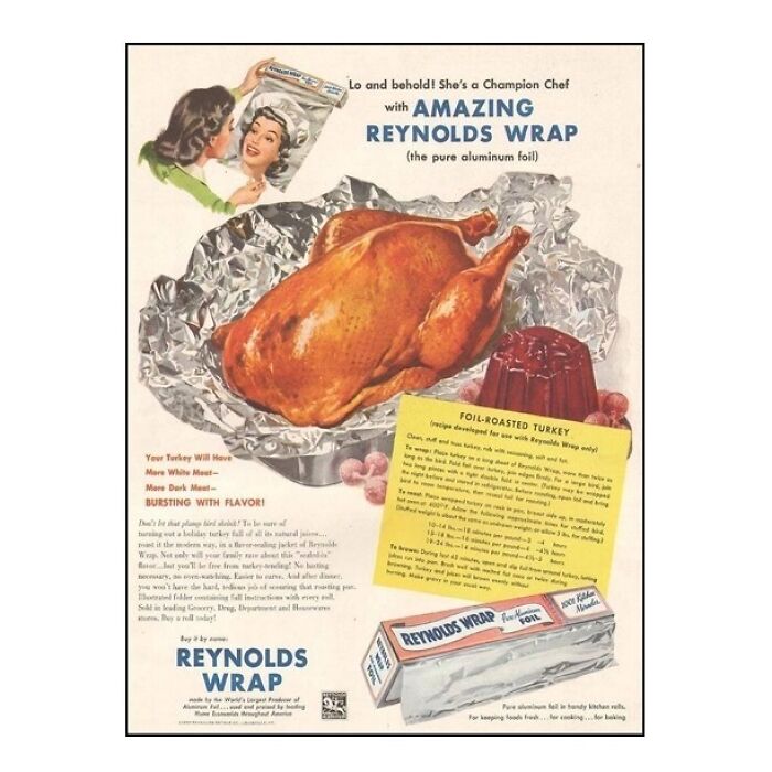 Tin Foil Was The First Cooking Foil, Aluminum Foil Came Later In 1910