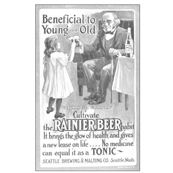 Chug-A-Lug Grandpa! You Too, Little Missy — Drink Up!