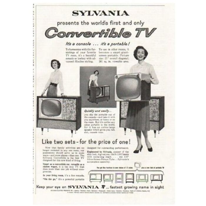 Sylvania Convertible TV: Looks Cool, Hurts Your Back