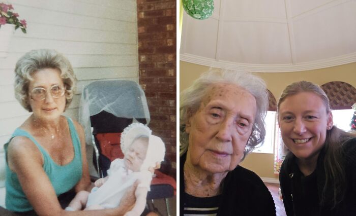 One of the First & Last Photos with Grandma: 1985 & 2024