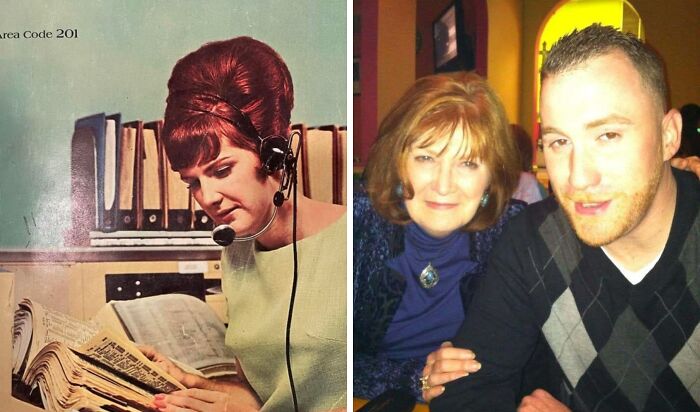 Mom on a Phonebook Cover in 1969 & Then Us in 2014