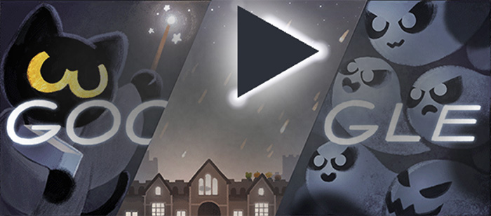 Halloween Doodle – Magic Cat Academy Spells Fun