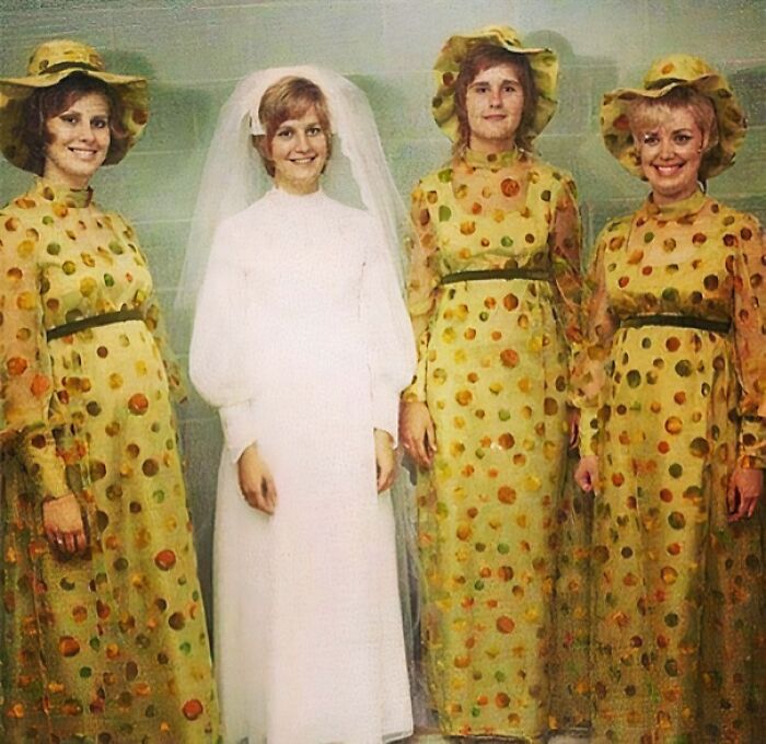 Vintage Bridesmaids Dresses That Are... Well, Something Else