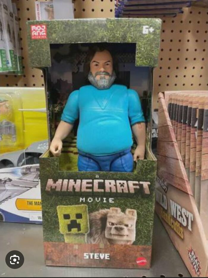 Jack Black as Steve in A Minecraft Movie: Blocky and Bewildering