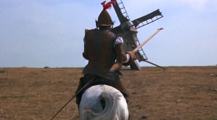 Go full Don Quixote and chase giant windmills or just chill quietly?