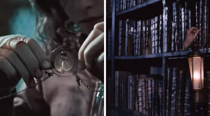 Hermione’s time-turner necklace or Harry’s invisibility cloak?