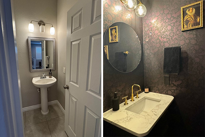 Powder Room Update: Before & After
