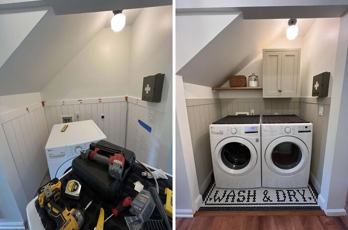 Laundry Area Makeover: Before & After