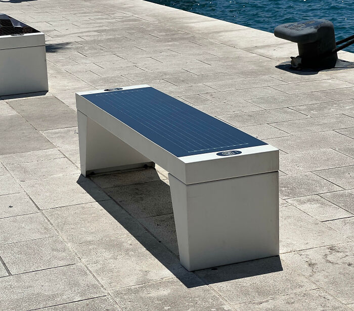Croatia’s Solar Panel Benches With Wireless Charging Are Straight Up Genius