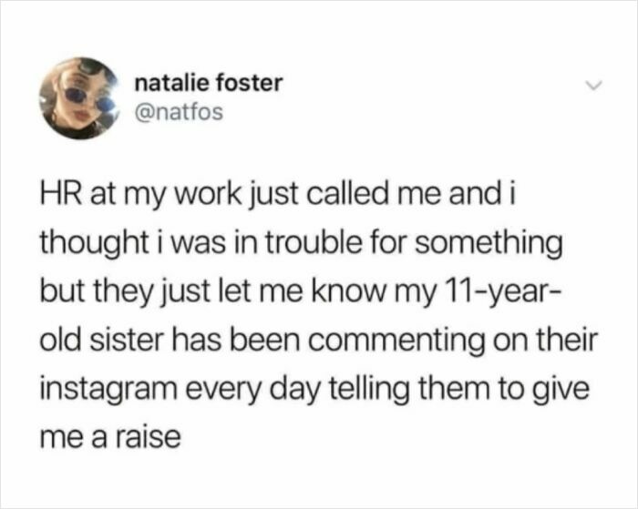 Little Sis Has Your Back, Literally!