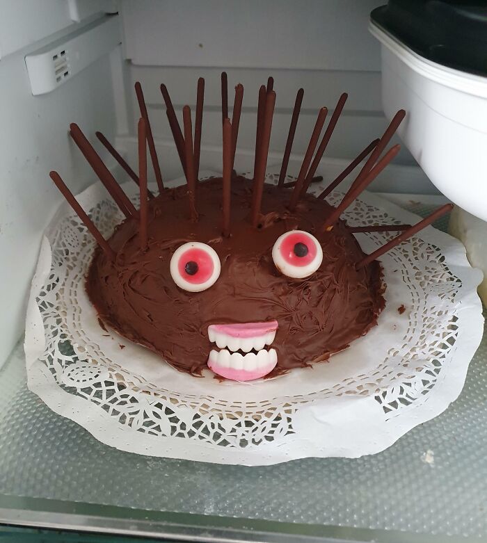 Little Sister Made This Cake For School Fundraiser And It's TOTALLY Something Else