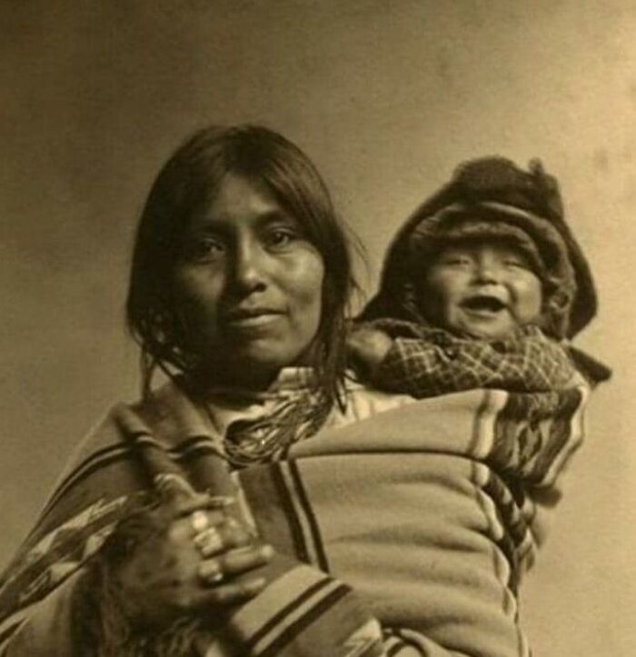 Mother and Kiddo Moments in Early 20th Century New Mexico
