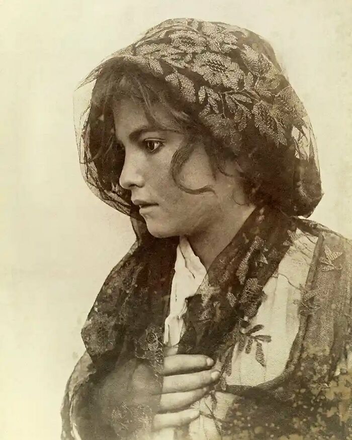 Sicilian Girl Portrait That’s Just Wow, Early 1900s