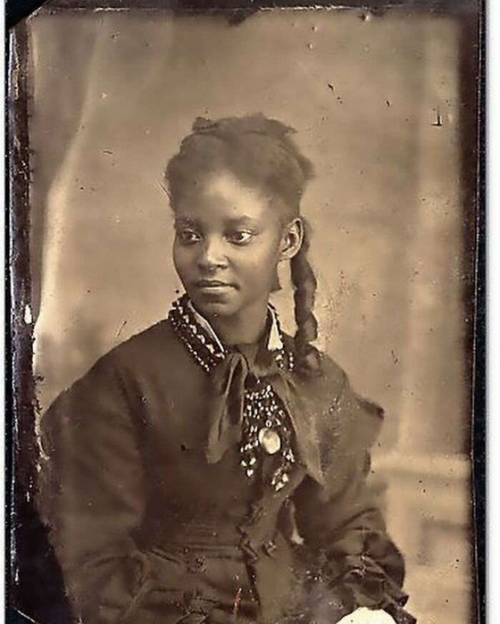 Studio Portrait of Young Woman, Late 1800s, Unknown Location