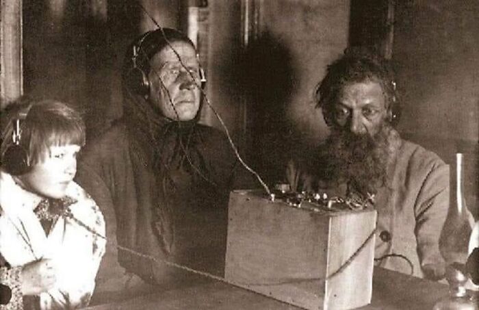Soviet Peasants Experience Radio for the First Time, 1928