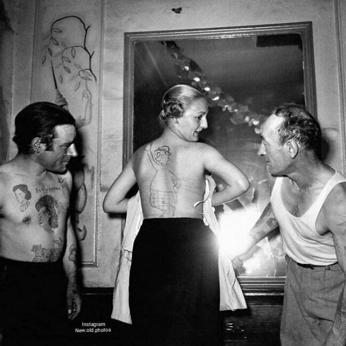Back Tattoo Prep: France, 1950