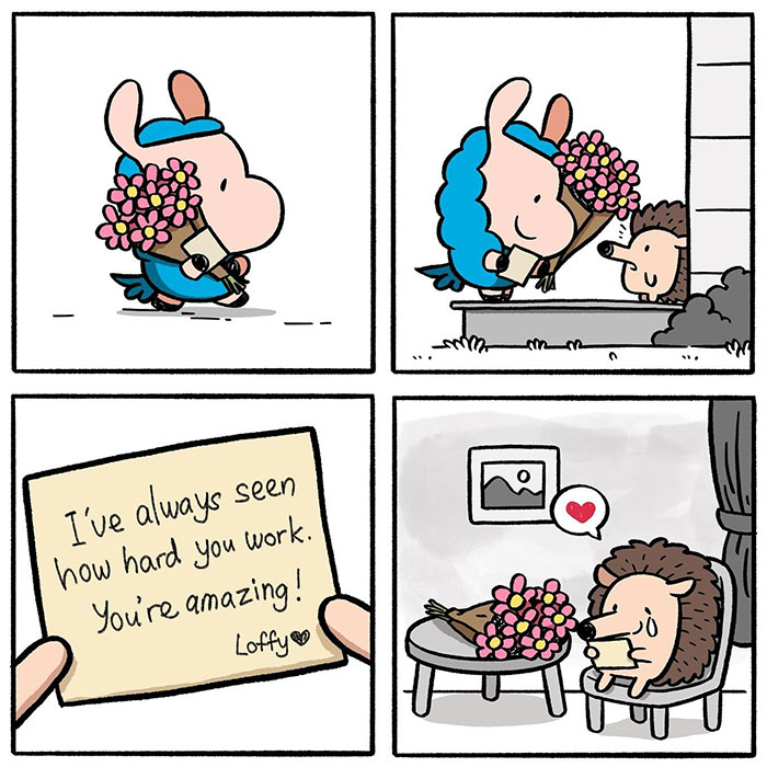 21 Comics About a Llama & Hedgehog Friendship That’ll Make You Smile